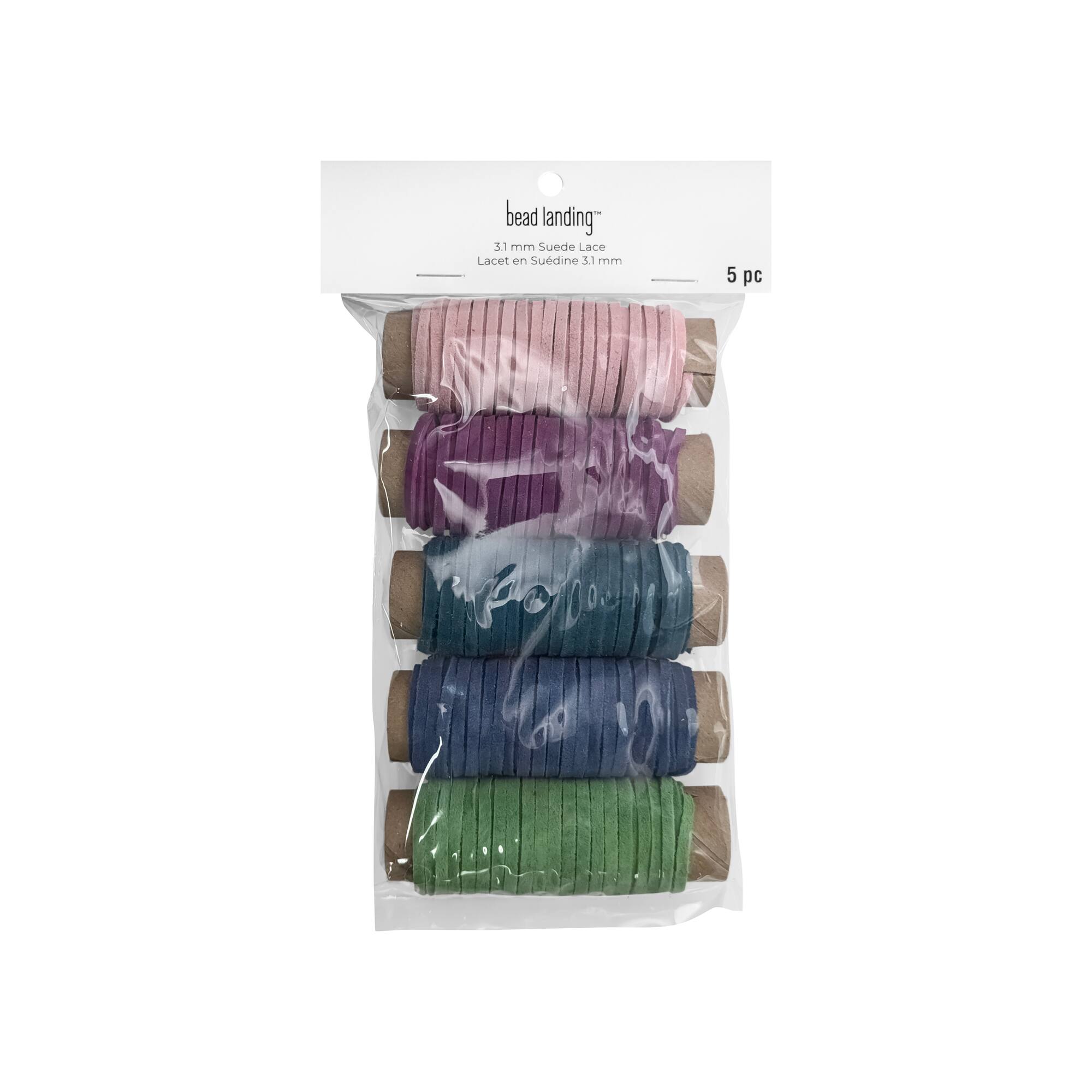 3.1mm x 5yd. Coastal Mix Suede Lace, 5ct. by Bead Landing™